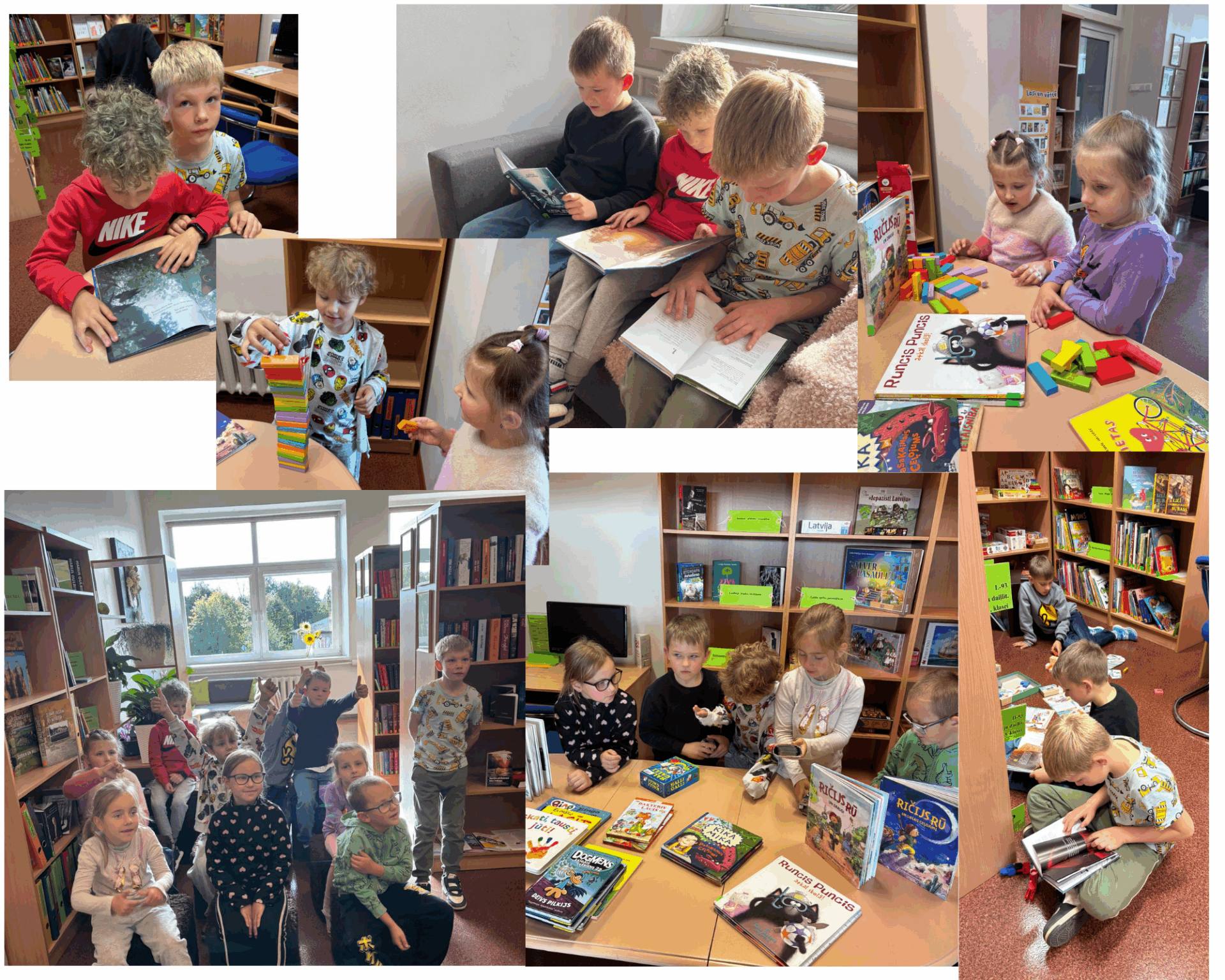 1.klase skolas bibliotēkā