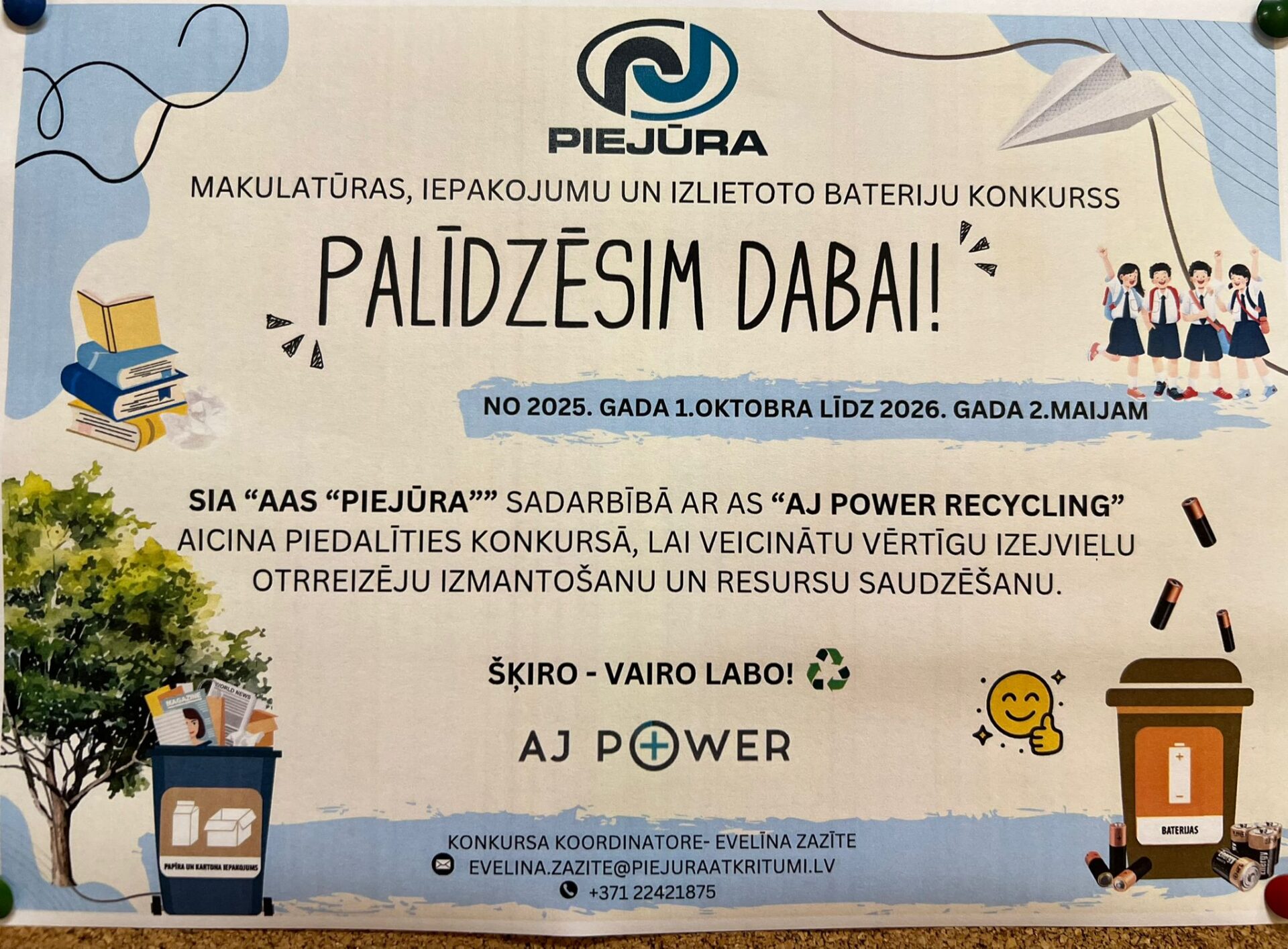 Palīdzēsim dabai!